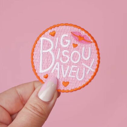 Broderie Thermocollante Big Bisou Baveux