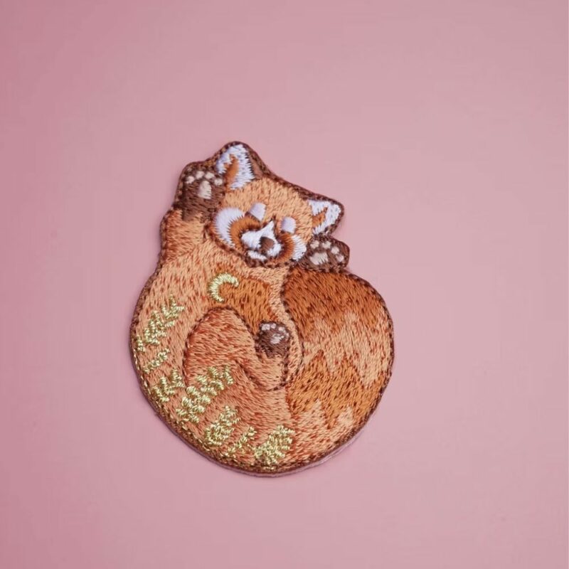 Broderie Thermocollante Panda Roux
