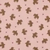 Oiseaux coeurs rose coton bio