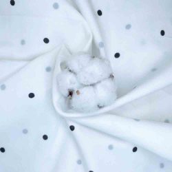 tissu pois teinture naturelle coton bio