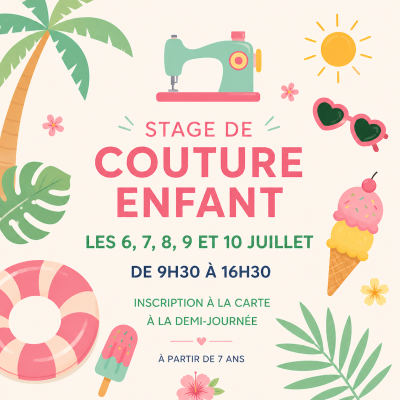 stage couture enfant juillet 27